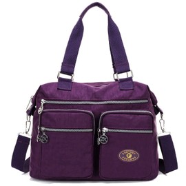 GFM® Large Size Womens Nylon Cross Body Shoulder Bag Handbag (88)(EXC)(S4-752SB-GHJMN)