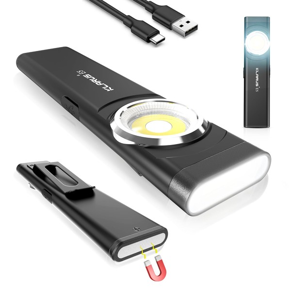 klarus E5 Flat EDC Torch,USB C Rechargeable COB Work Light,
