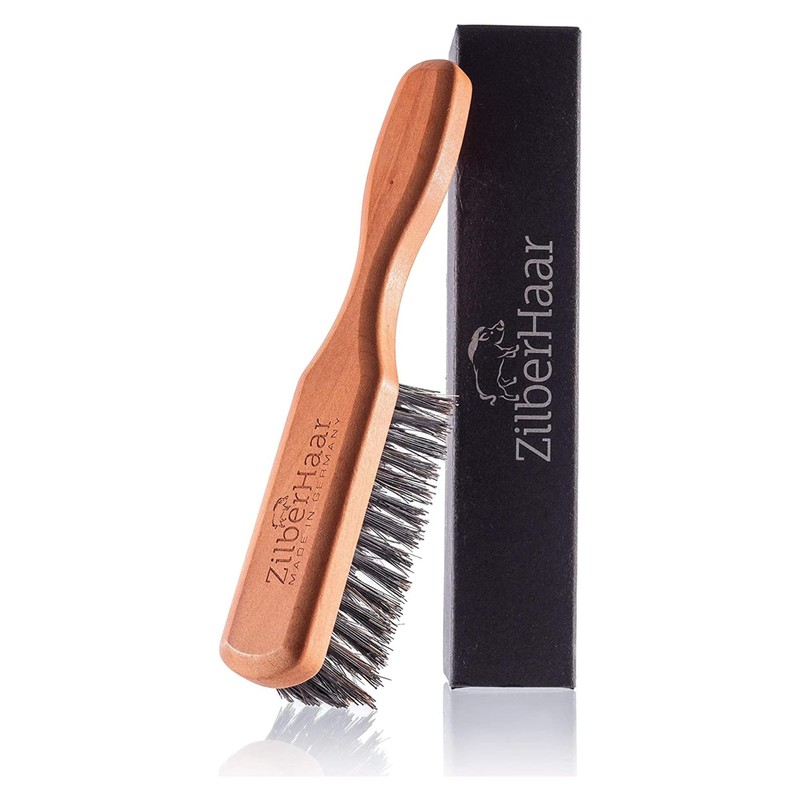 ZilberHaar - Cepillo para Barba Normal - 100% Cerdas auténticas
