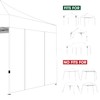 COOSHADE Instant SunWall 8x8 SideWall for Pop up Canopy Tent,