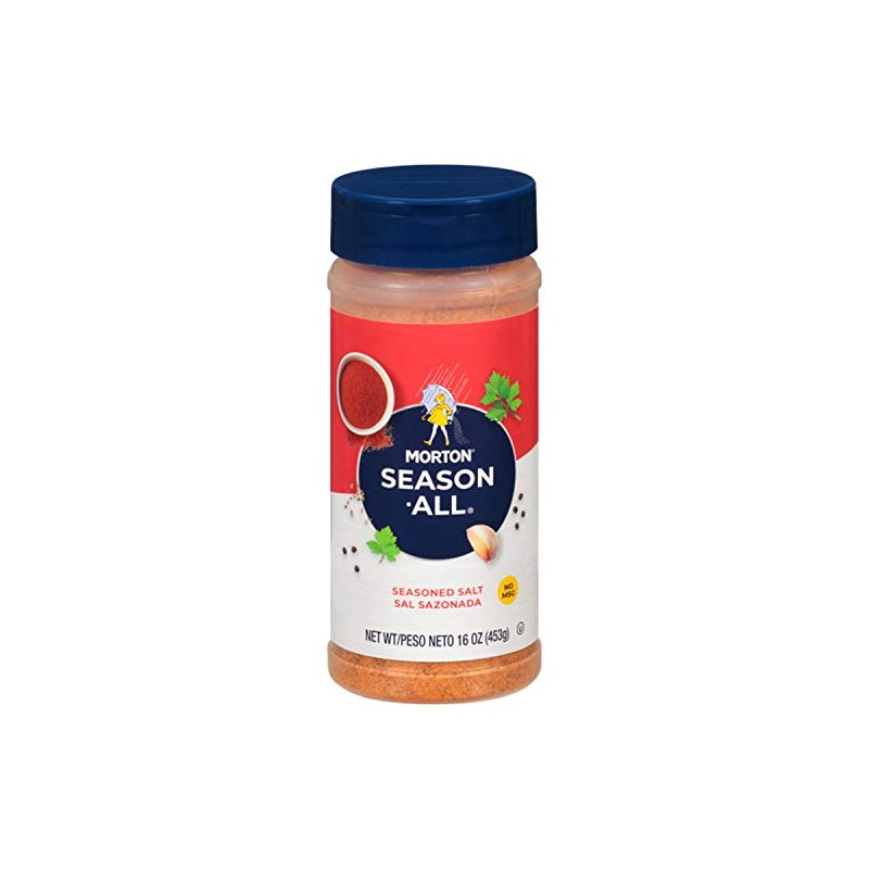 Morton Season-All Seasoned Salt, 16 Ounce Canister (Pack of 6)