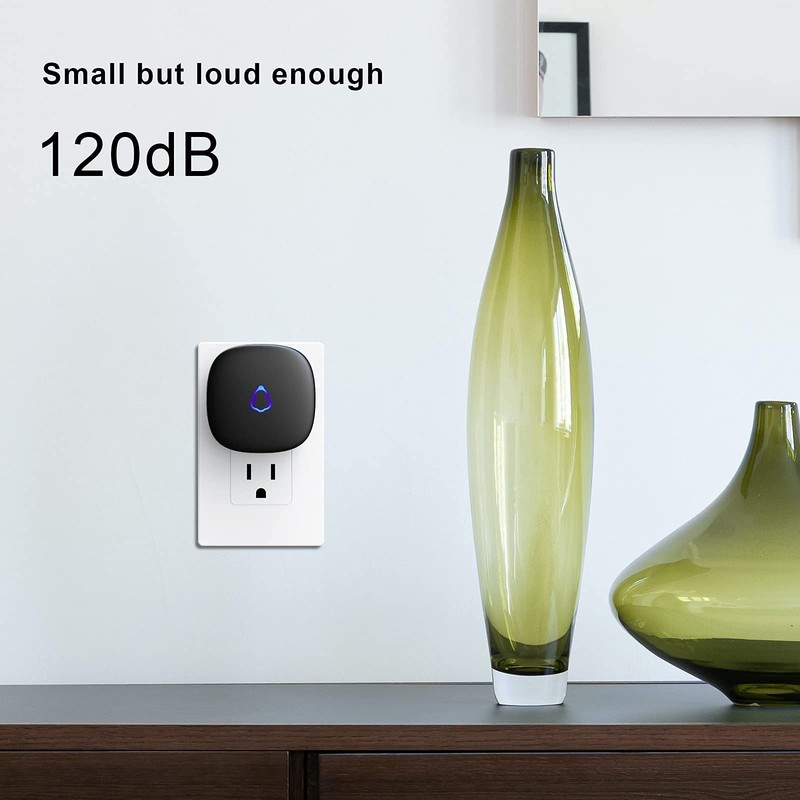 SECRUI Wireless Doorbell, Easy Installation, Adjustable Volumes, 58 Chimes, 1000Ft