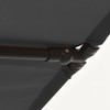vidaXL Rectangular Outdoor Parasol with Aluminum Pole - Anthracite Fabric