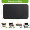 TranRantic Grillmatte für Gasgrill Bodenschutz, 60x105cm Faltbare Grillunterlage Bodenschutzmatte, Outdoor