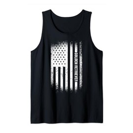 Dog Golden Retriever Us Flag Tank Top