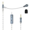 Cubilux 3.5mm Headphone Cable with Boom Mic, Mute Switch, Volume