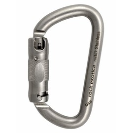 Rock Exotica rockD Locking Carabiner - Auto-Lock Stainless Steel