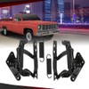 CROSSDESIGN Hood Hinge & Sping Set Pair Compatible with Chevy/GMC