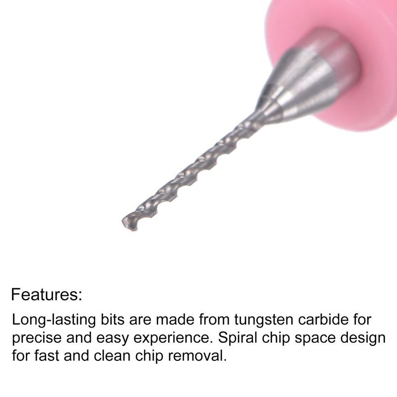 QUARKZMAN Micro Engraving PCB Drill Bit Set 0.8 mm 1