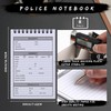 Teling 8 Pcs Public Safety Police Field Interview Notebook Report
