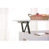Basicwise Modern Wood Coffee Table with Lift Tabletop, White