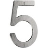 Beslagsboden V025 House Number 5"Villa of Oxidized Brass in Black