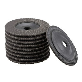 sourcing map Flap Discs, 240-grits 4" x 5/8" Abrasive Grinding Wheel Flap Sanding Discs Aluminum Oxide 10pcs