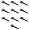 POPAPIE 10Pcs Flint Clipper Lîghter Replacement Wheel Stem,Black,Durable