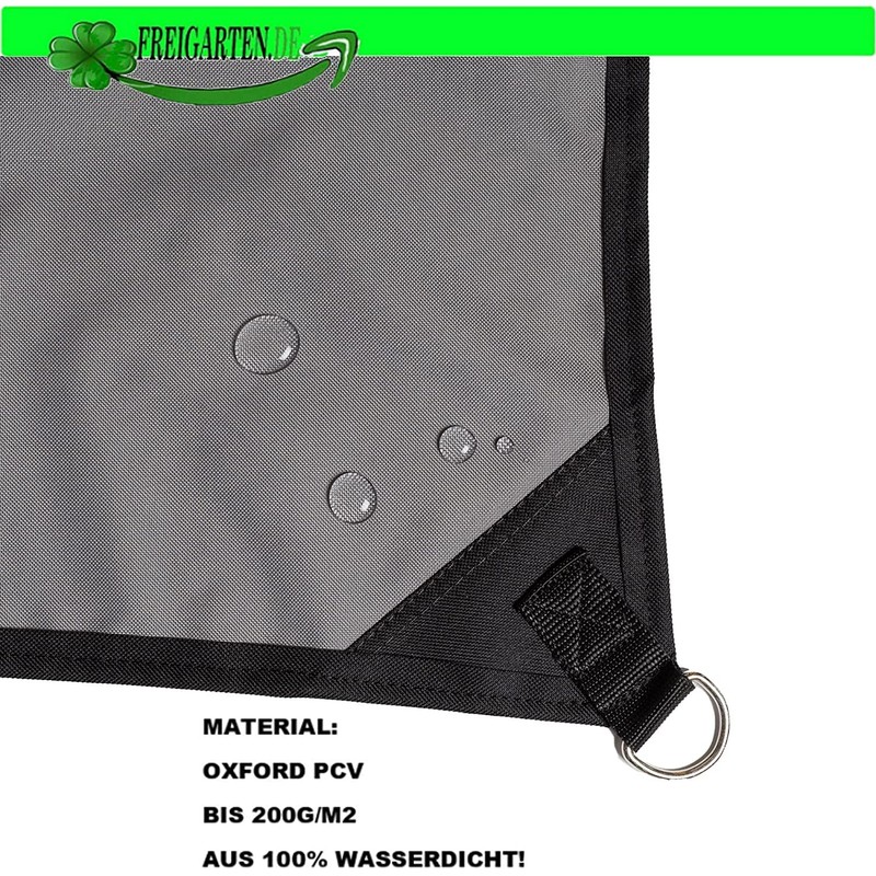 freigarten.de Awning, Waterproof Sun Protection, Rectangular Garden with Attachments, Linen,