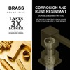 Champagne Gold Soap Dispenser for Kitchen Sink, Lava Odoro Built