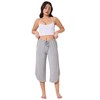 Ryfox Women's Petite Capri Pajama Pants Bamboo Viscose Pj Bottoms