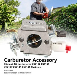 High Quality Carburetor Carb Kit Carburetor Professional Replacement Kit Fit for Jonsered CS2152 CS2150 CS2147 CS2145 CS2141 Chainsaw Accessory