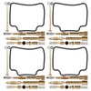 4 Sets Carburetor Rebuild Fix Kit Carb Overhaul Seals Fit