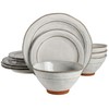 Gibson Elite Terranea Round Reactive Glaze Terra Cotta Dinnerware Set,