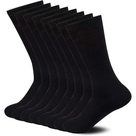 Sock Amazing Premium Bamboo Socks Black Crew Socks for Men Women 5 Pack Business Dress Socks Casual Socks Work Socks