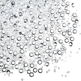 Hicarer 7000 Pieces Diamond Decorations Bling Bling Diamond Vase Filler Acrylic Gem Table Scatter Crystals in Four Sizes Table Decorations for Wedding Birthday Party Bridal Shower(White)