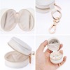 Hmxpls Portable Ring Holder Keychain, Mini Sports Jewelry Holder Box,