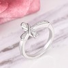 YL Cross Rings 925 Sterling Silver Infinity Band Cubic Zirconia