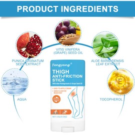 Fengyang® 2Pcs Anti Reibungs Creme, Anti Wundreib Stick, Anti Reibungs Oberschenkel Stick, Verhindert Die Reibung Der Haut, Anti Scheuer Balsam für Ferse