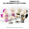 100 Count Fanativita K Cup Filters Disposable with Genius Lid