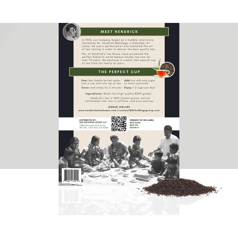 Ceylon Black Tea - 12 oz BOPF Blend Loose Leaf