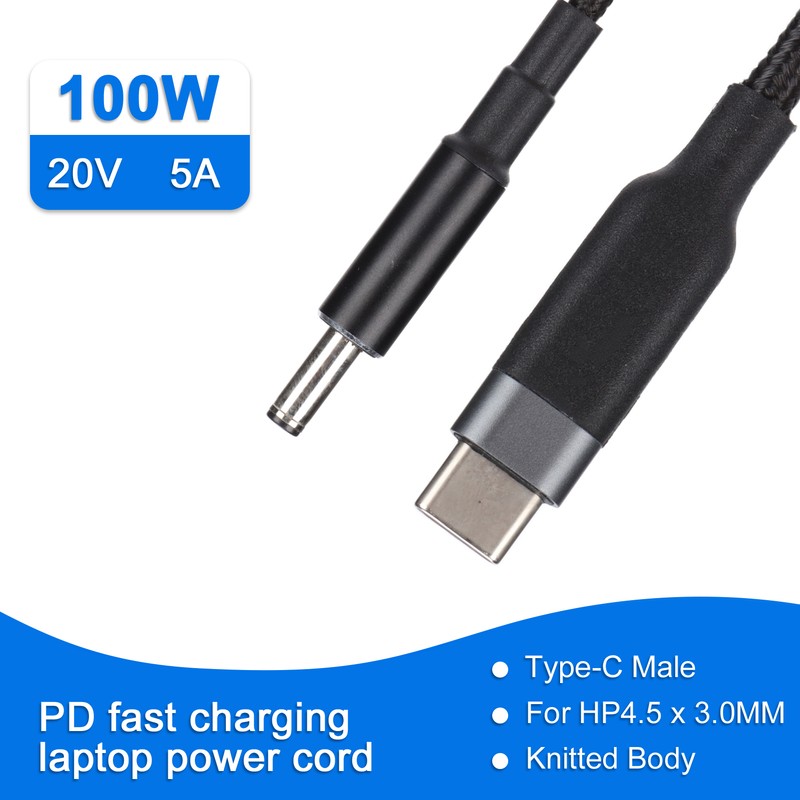 Laptop Power Cord 100W PD Fast Charging USB C to