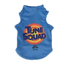 Looney Tunes Space Jam 2 Tune Squad Dog Tank Top, Small Dog Shirt | Looney Tunes Space Jam Jersey, Mesh Blue Dog Shirt for Small Dogs from Space Jam Movie
