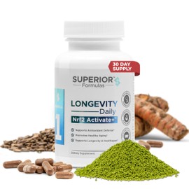 Superior Formulas Nrf2 Activator Supplement – Antioxidant Support for Cellular Health, Healthspan, and Longevity – Helps Reduce Oxidative Stress – 60 Capsules – Made in USA, Non-GMO