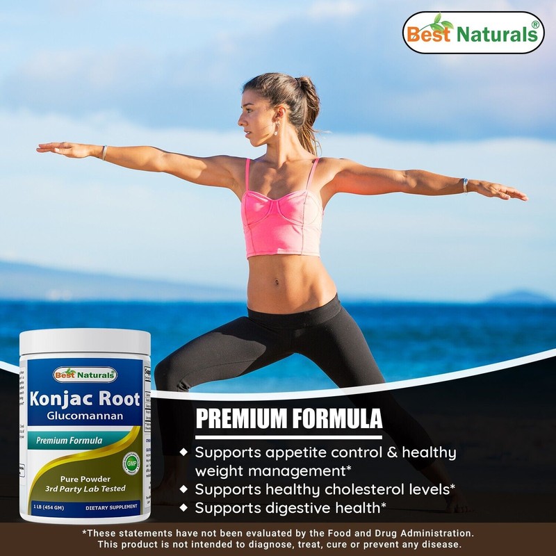 Konjac Foods 2 Pack Best Naturals Konjac Root Glucomannan1 Lb