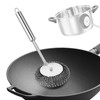 Scourer Stainless Steel Scourer Scourer Scouring Brush with Handle Scouring