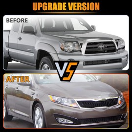 OLDANI New [Upgraded] Front Grille for 2011 2012 2013 Optima EX LX SX SXL, Optima Bumper Hood Mesh Grill, Glossy Black Bumper Grille Optima Accessories