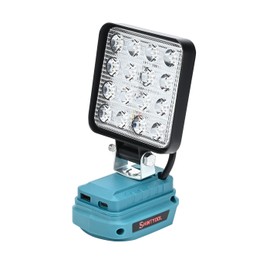 Led Work Light for Makita Battery and 21v Battery, Led Light with USB and Type-C Charging Port,Portable Light for Garage,Camping Emergencies,Job Site Lighting(Battery Not Included) by Shintyool