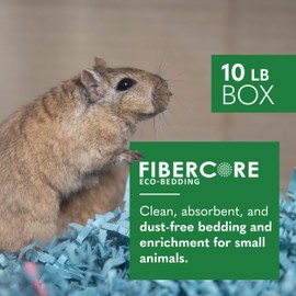 ECO BEDDING 99% Dust Free Paper Bedding for Small Pets and Birds, Blue Bulk Box, 10 lb (Expands to 250 L)