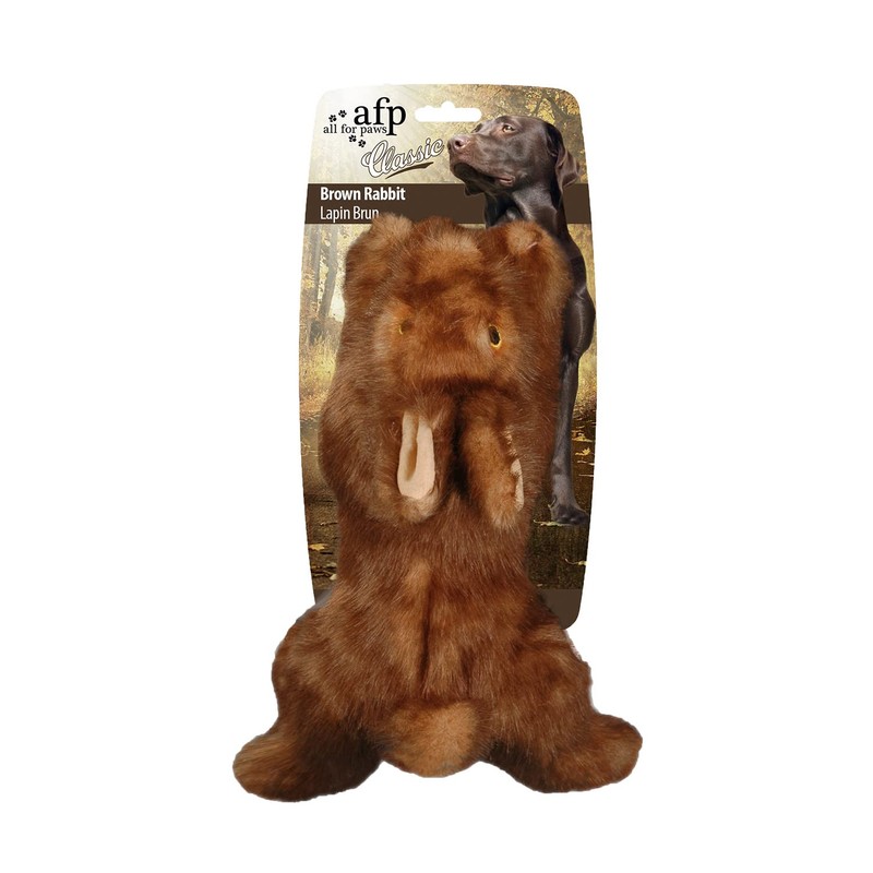 ALL FOR PAWS Pet Plush Rabbit Toys with Squeaker, Durable