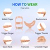 Tairibousy 14 Pcs Oval Finger Splints Waterproof Trigger Splint Sizing