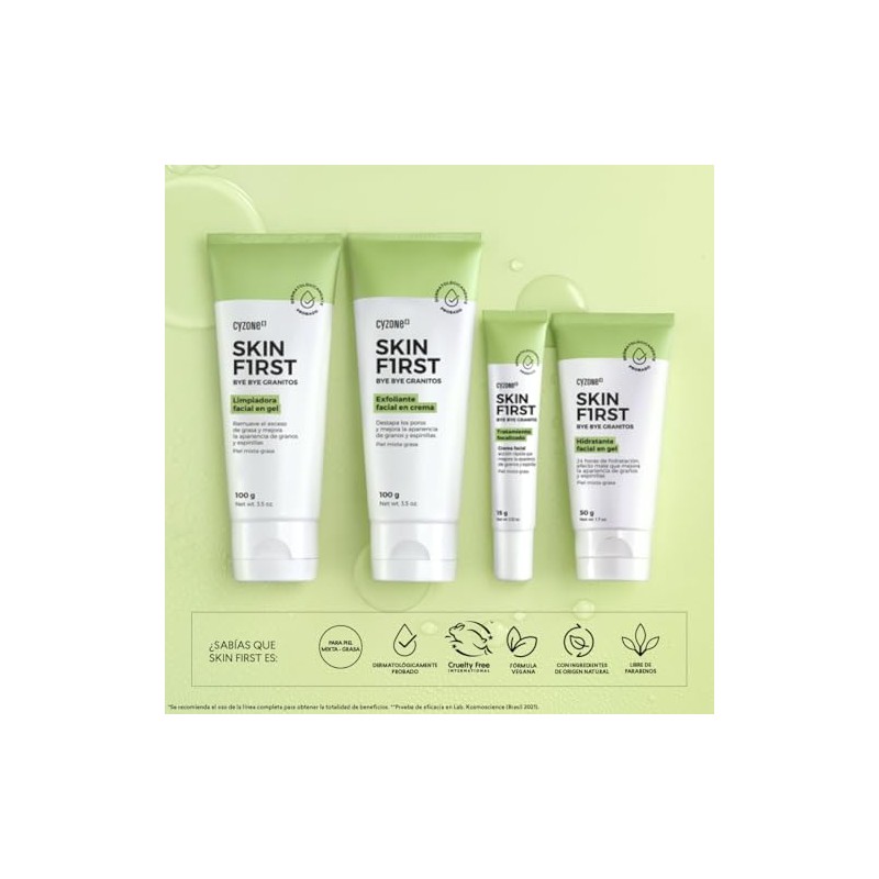 Cyzone - Set Bye Bye Granitos Skin First, Rutina Anti-Imperfecciones
