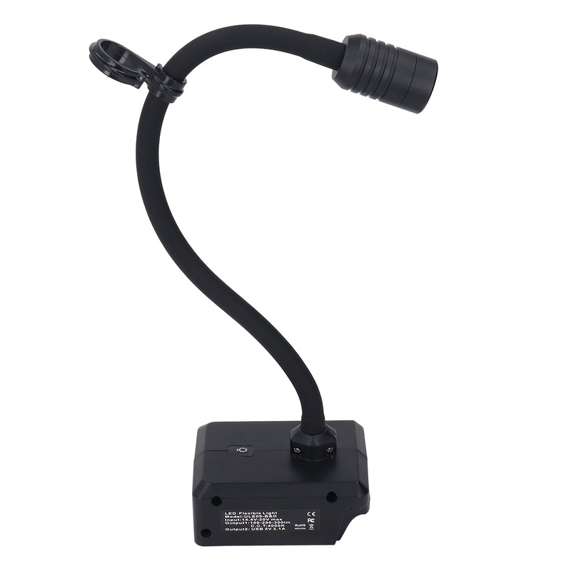 LED Work Light Cordless Gooseneck Lamp 3 Modes Dual USB