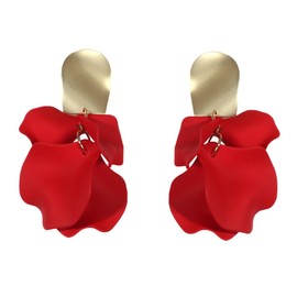 COLLBATH Rose Flower Ear Dangles Lady Earrings Fashion Ear Jewelry Women's Pendant