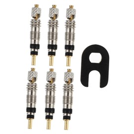 ULTECHNOVO 6Pcs Presta Valve Cores for Bicycles Core Remover Tool Tubeless Core Replacement Kit Compatible with Mountain Bikes Easy Installation Great Airtightness