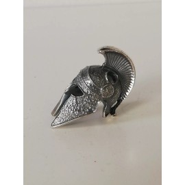 Jara Spartan Helmet Men's .970 Solid Silver Biker Pendant Unisex New