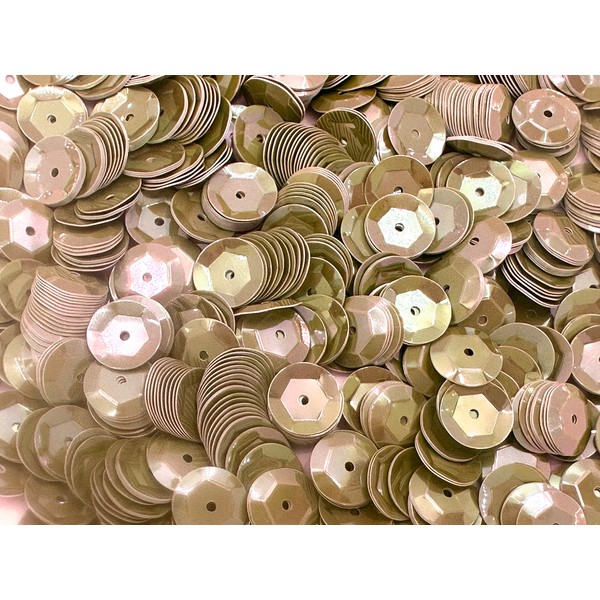 Sequins 8mm 800/Pkg (Beige Iridescent)