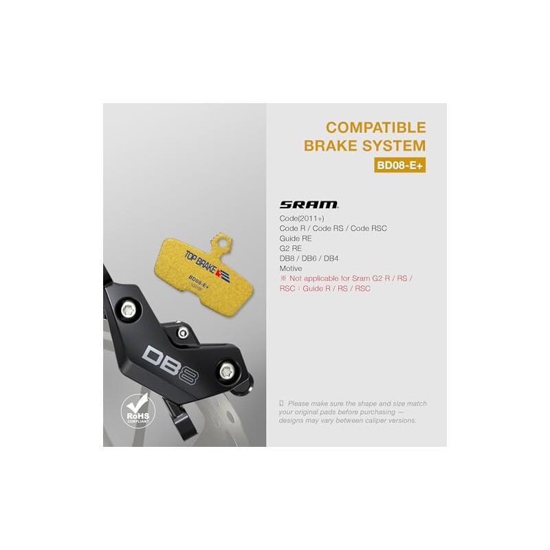 parte superior BRAKE Disc - Pastillas de freno eléctricas para