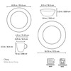Lenox Chirp 4-Piece Place Setting, 5.1 LB, Multi