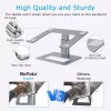 BoYata Laptop Stand, Ergonomic Aluminum Height Adjustable Computer Stand Lapt...